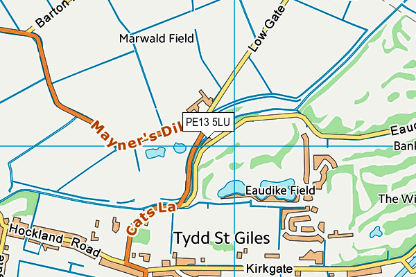 PE13 5LU map - OS VectorMap District (Ordnance Survey)