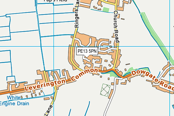 PE13 5PN map - OS VectorMap District (Ordnance Survey)