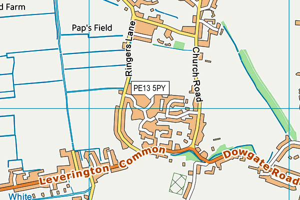 PE13 5PY map - OS VectorMap District (Ordnance Survey)