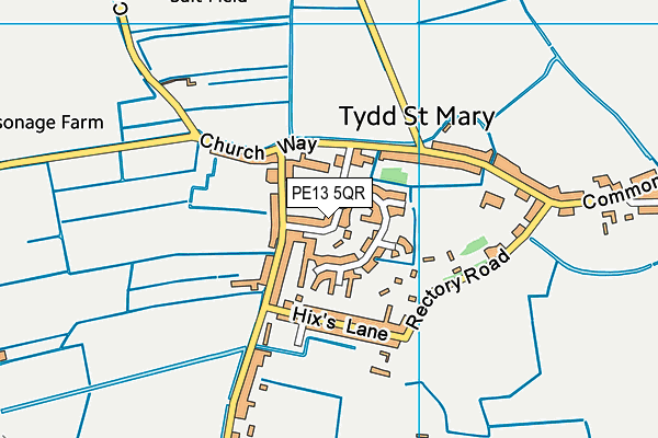 PE13 5QR map - OS VectorMap District (Ordnance Survey)