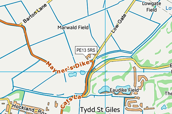 PE13 5RS map - OS VectorMap District (Ordnance Survey)