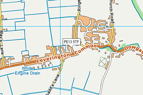 PE13 5TF map - OS VectorMap District (Ordnance Survey)