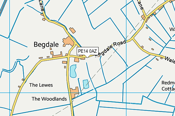 Begdale House School map (PE14 0AZ) - OS VectorMap District (Ordnance Survey)