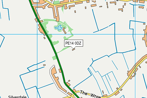 PE14 0DZ map - OS VectorMap District (Ordnance Survey)