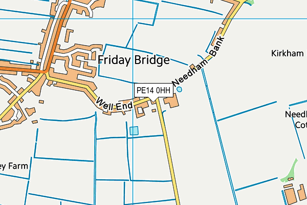PE14 0HH map - OS VectorMap District (Ordnance Survey)