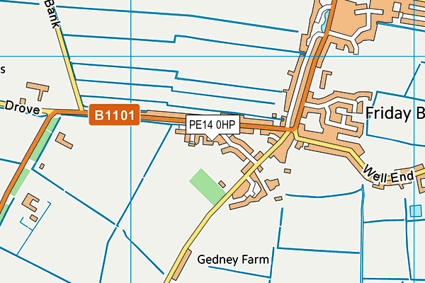 PE14 0HP map - OS VectorMap District (Ordnance Survey)