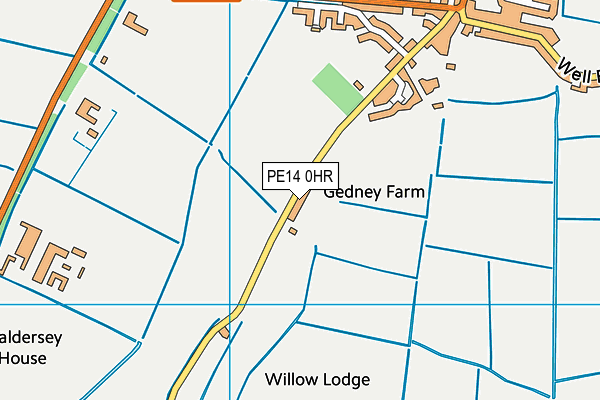 PE14 0HR map - OS VectorMap District (Ordnance Survey)