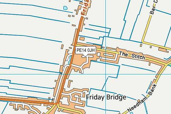 PE14 0JH map - OS VectorMap District (Ordnance Survey)