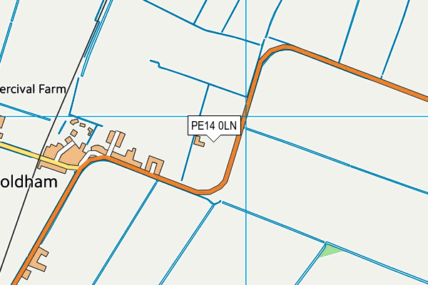 PE14 0LN map - OS VectorMap District (Ordnance Survey)
