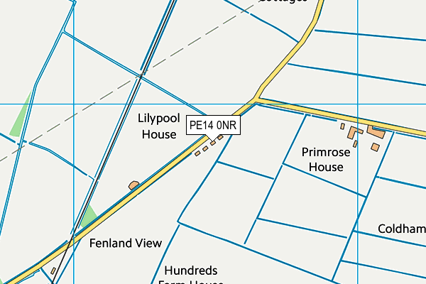 PE14 0NR map - OS VectorMap District (Ordnance Survey)