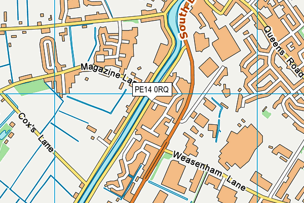 PE14 0RQ map - OS VectorMap District (Ordnance Survey)
