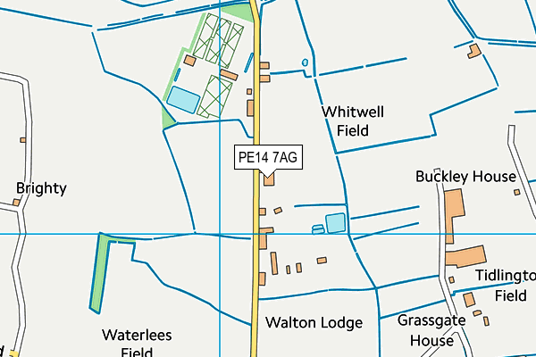 PE14 7AG map - OS VectorMap District (Ordnance Survey)