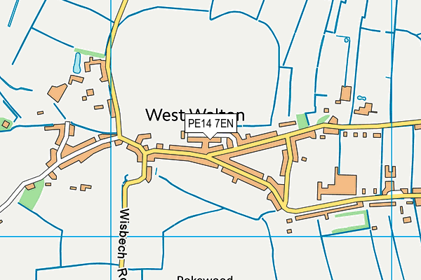 PE14 7EN map - OS VectorMap District (Ordnance Survey)