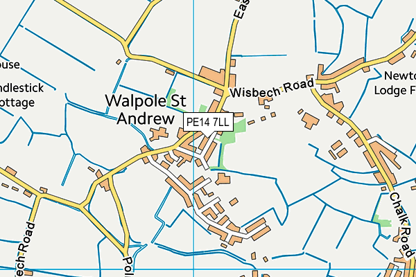 PE14 7LL map - OS VectorMap District (Ordnance Survey)
