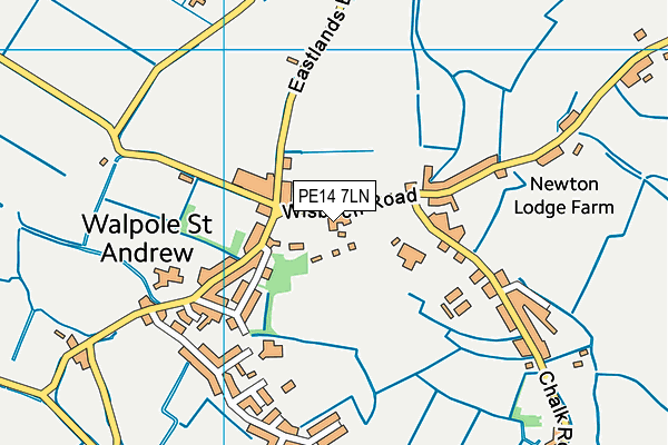 PE14 7LN map - OS VectorMap District (Ordnance Survey)