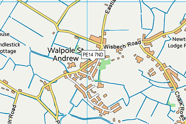 PE14 7ND map - OS VectorMap District (Ordnance Survey)