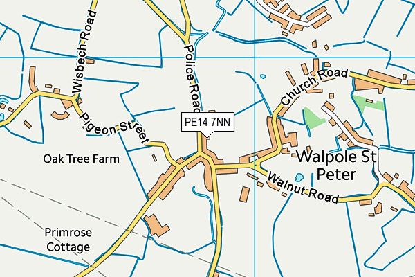 PE14 7NN map - OS VectorMap District (Ordnance Survey)