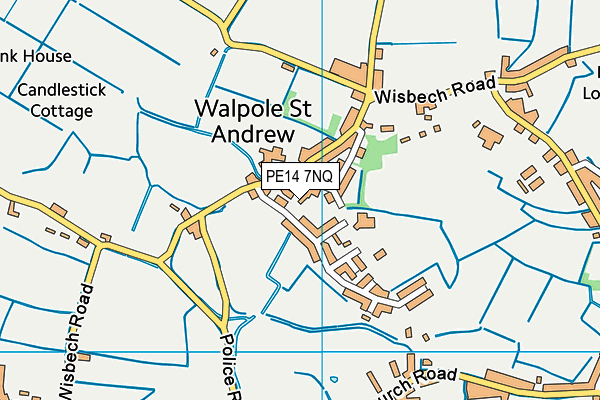 PE14 7NQ map - OS VectorMap District (Ordnance Survey)
