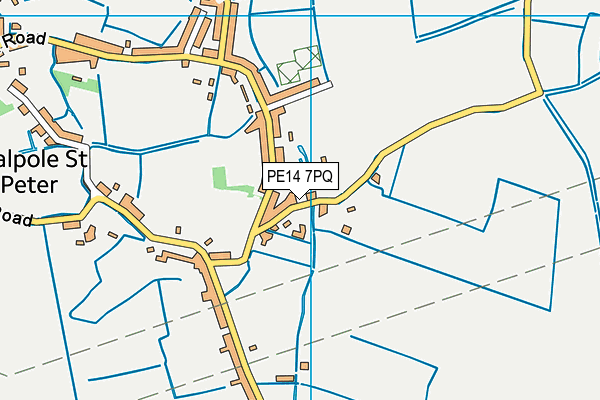 PE14 7PQ map - OS VectorMap District (Ordnance Survey)