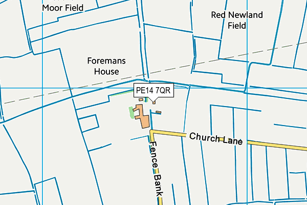 PE14 7QR map - OS VectorMap District (Ordnance Survey)
