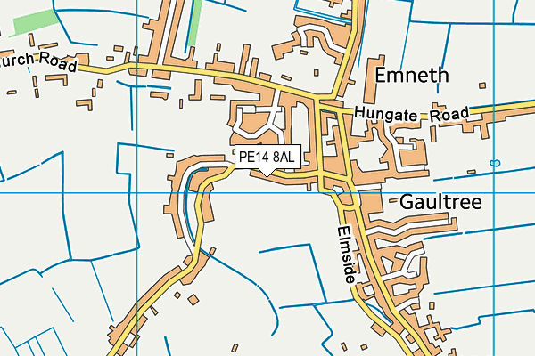 PE14 8AL map - OS VectorMap District (Ordnance Survey)