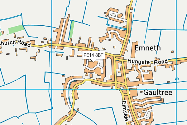 PE14 8BT map - OS VectorMap District (Ordnance Survey)