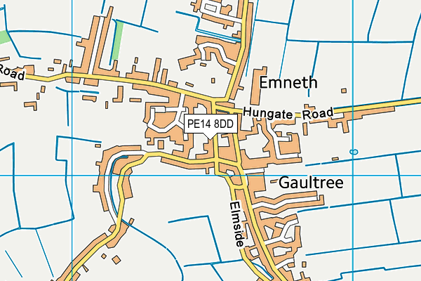 PE14 8DD map - OS VectorMap District (Ordnance Survey)
