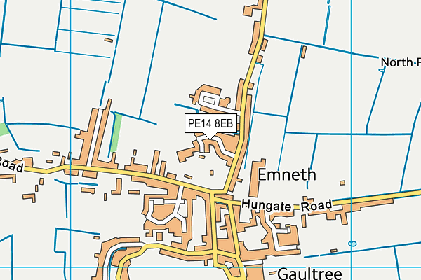 PE14 8EB map - OS VectorMap District (Ordnance Survey)