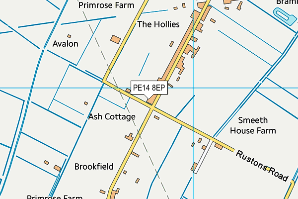 PE14 8EP map - OS VectorMap District (Ordnance Survey)