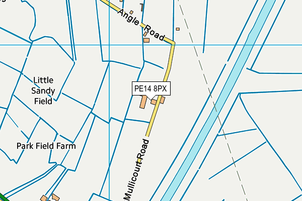 PE14 8PX map - OS VectorMap District (Ordnance Survey)