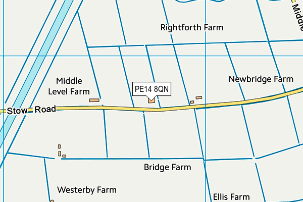 PE14 8QN map - OS VectorMap District (Ordnance Survey)