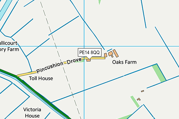 PE14 8QQ map - OS VectorMap District (Ordnance Survey)