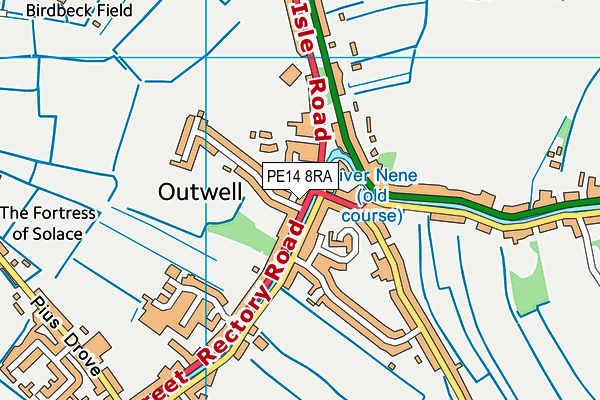 PE14 8RA map - OS VectorMap District (Ordnance Survey)