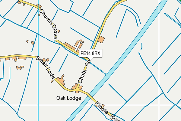 PE14 8RX map - OS VectorMap District (Ordnance Survey)