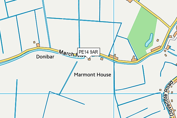 PE14 9AR map - OS VectorMap District (Ordnance Survey)