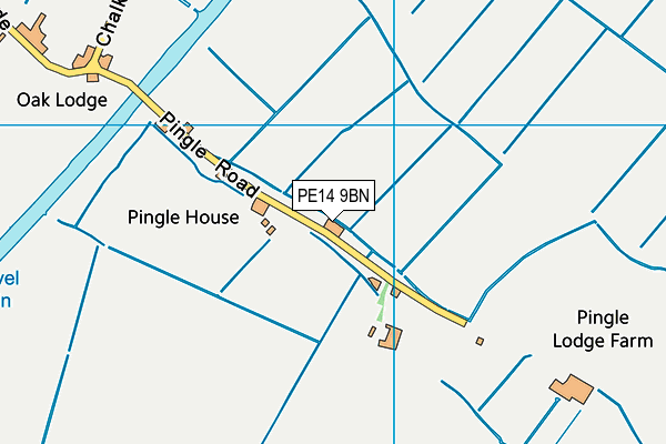 PE14 9BN map - OS VectorMap District (Ordnance Survey)