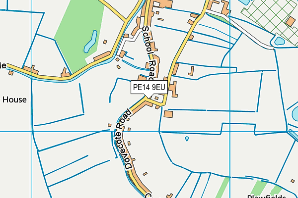 PE14 9EU map - OS VectorMap District (Ordnance Survey)