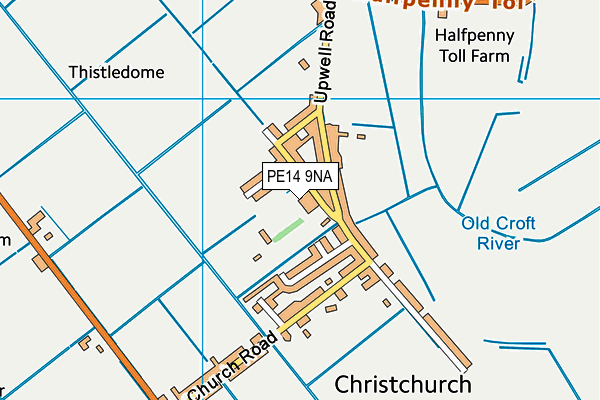 PE14 9NA map - OS VectorMap District (Ordnance Survey)