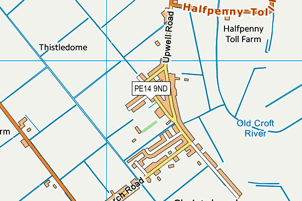 PE14 9ND map - OS VectorMap District (Ordnance Survey)