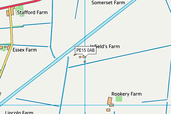 PE15 0AB map - OS VectorMap District (Ordnance Survey)