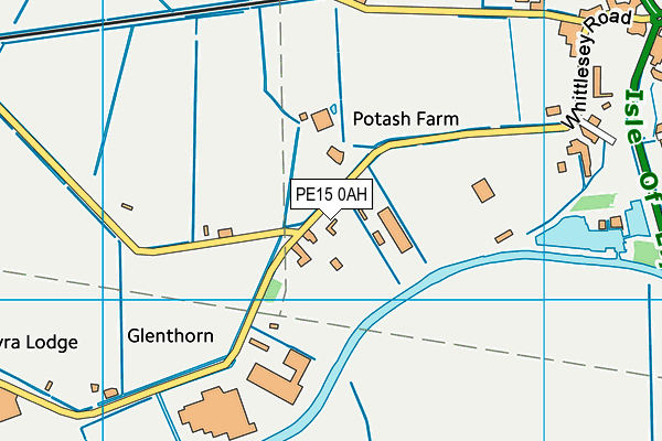 PE15 0AH map - OS VectorMap District (Ordnance Survey)