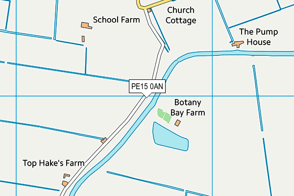 PE15 0AN map - OS VectorMap District (Ordnance Survey)