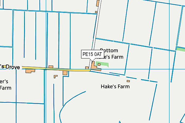 PE15 0AT map - OS VectorMap District (Ordnance Survey)