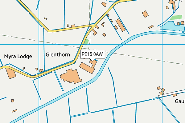 PE15 0AW map - OS VectorMap District (Ordnance Survey)