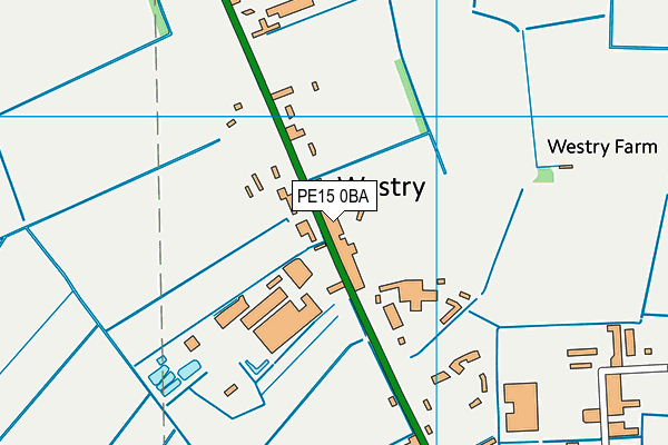PE15 0BA map - OS VectorMap District (Ordnance Survey)