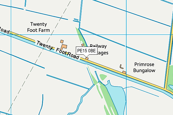 PE15 0BE map - OS VectorMap District (Ordnance Survey)