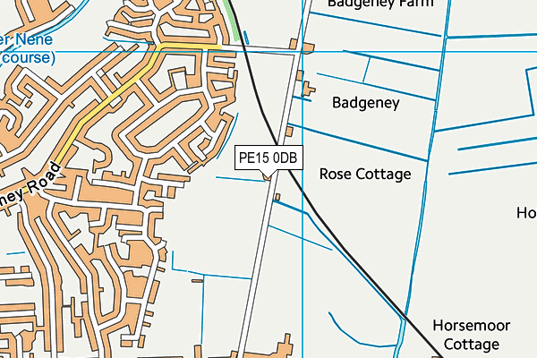 PE15 0DB map - OS VectorMap District (Ordnance Survey)