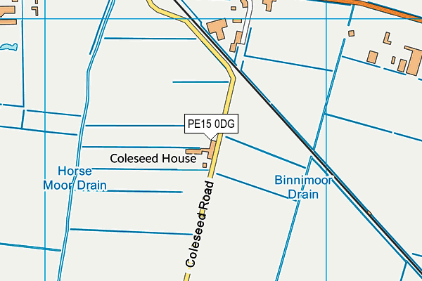 PE15 0DG map - OS VectorMap District (Ordnance Survey)