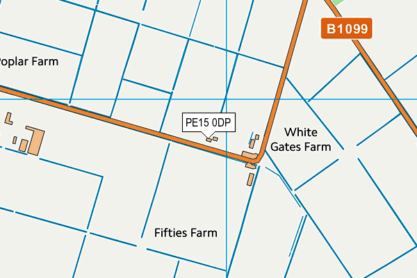 PE15 0DP map - OS VectorMap District (Ordnance Survey)