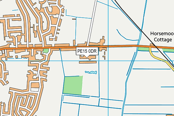 PE15 0DR map - OS VectorMap District (Ordnance Survey)